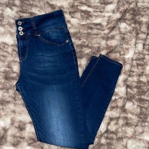 High rise skinny jeans